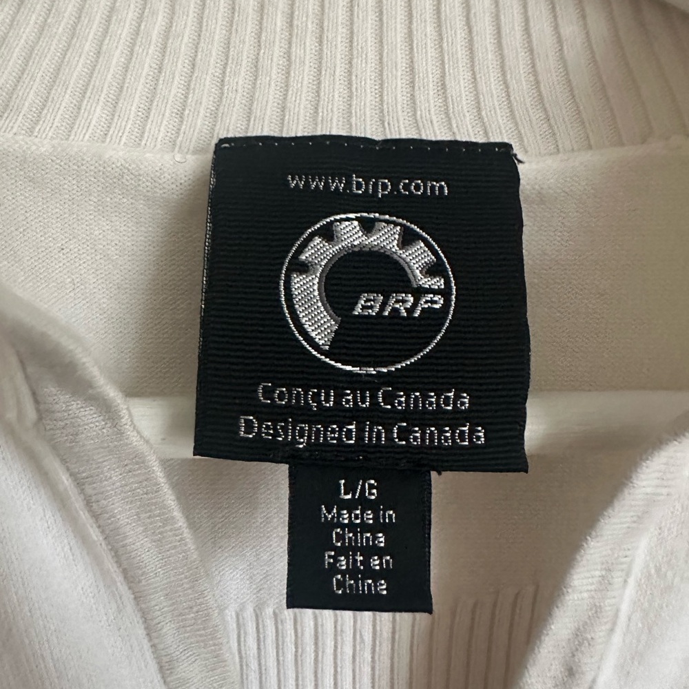 BRP White Ski-Doo Skiing thermal layer Sweater